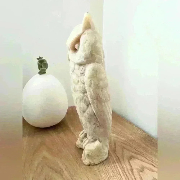 Owl Retro Victorian Style Folklore Witchy Goth Wax Candle Home Decor Bees Wax - Picture 2 of 8